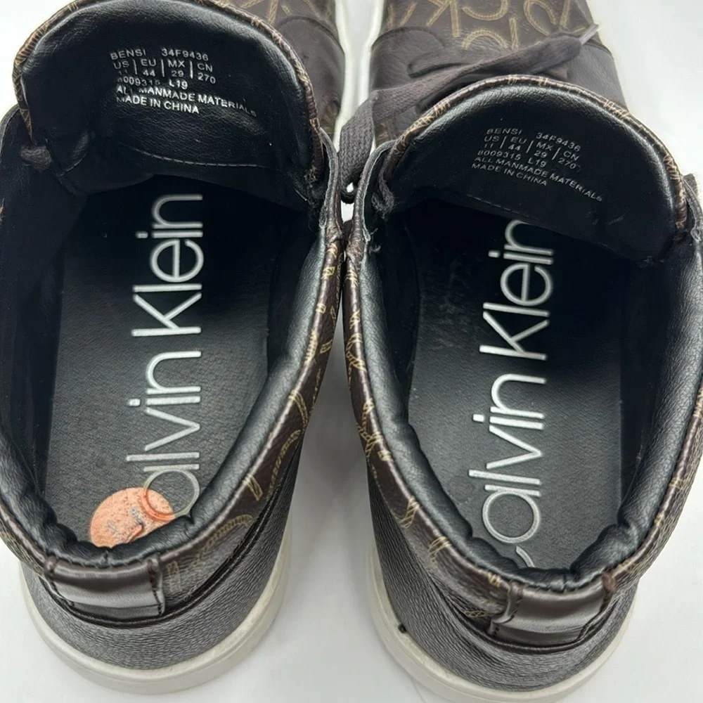Calvin Klein Size 11 BENSI Low Top Sneakers Used Men's Shoes